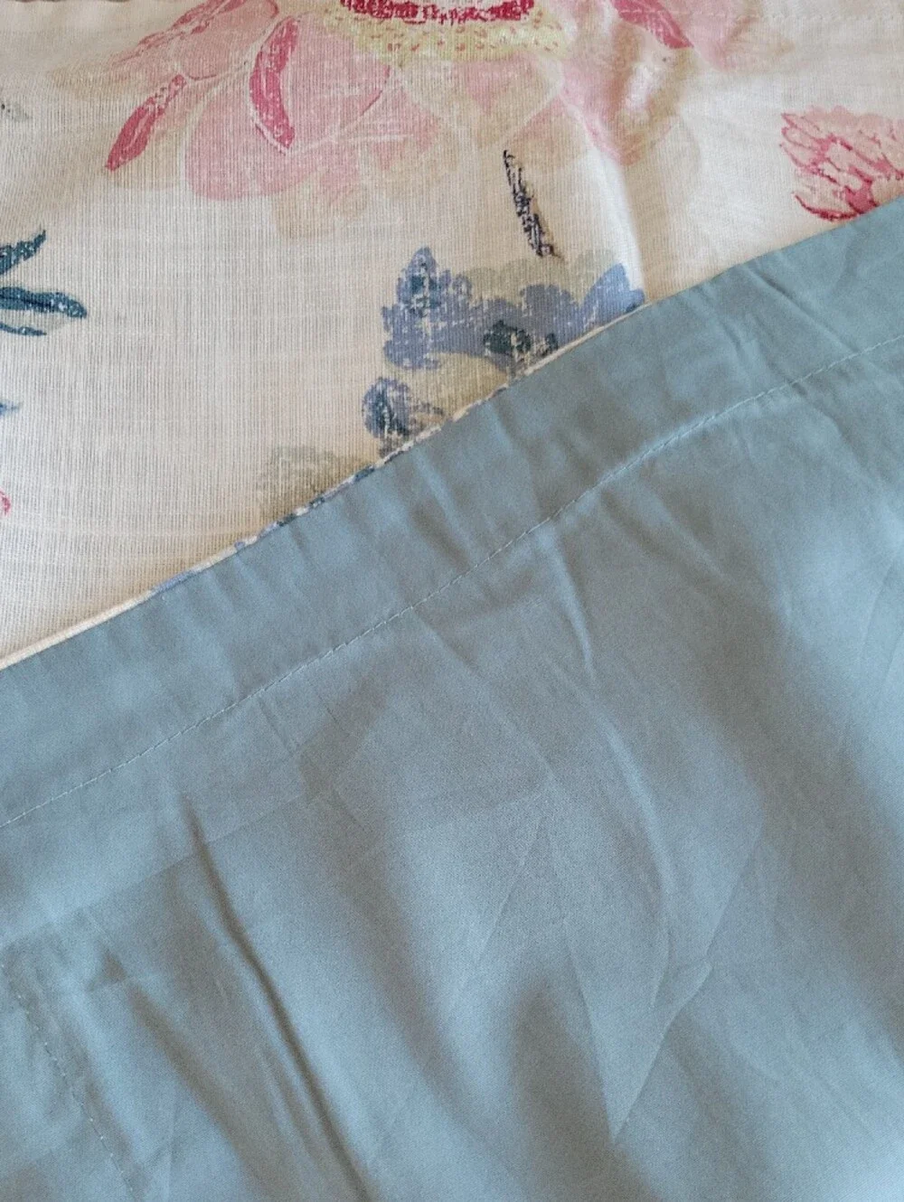Floral Blue & Pink Biltmore Pillow Shams